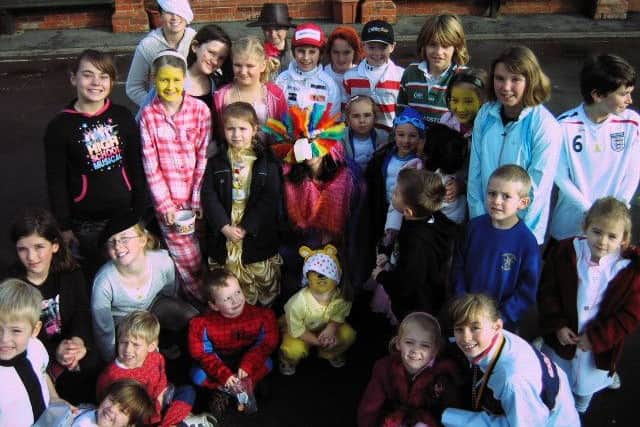 Children in Need at Sibsey Free School in 2008.