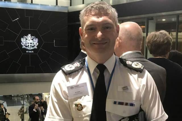 Lincolnshire Police Chief Constable Bill Skelly at the London Stock Exchange. EMN-181114-165224001