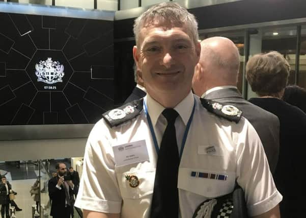 Lincolnshire Police Chief Constable Bill Skelly at the London Stock Exchange. EMN-181114-165224001