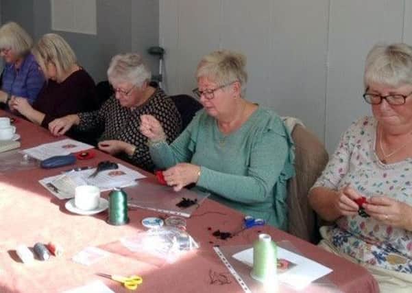 Poppy craft at Spa Afternoon WI EMN-181119-100347001