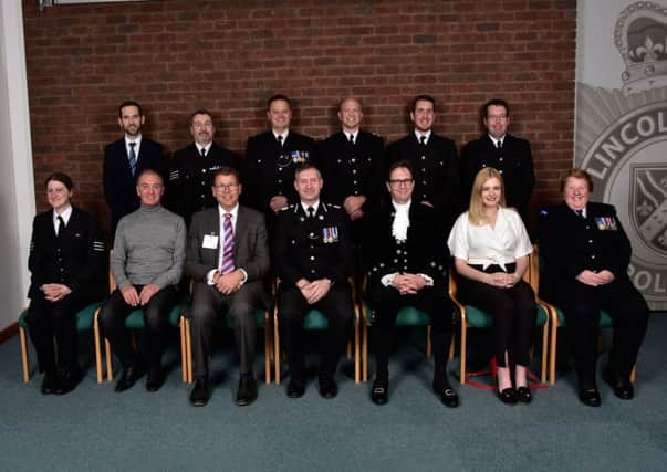 Sgt Amy Searby was among officers awarded for their work at a ceremony at Police Headquarters in Nettleham. ANL-181115-163404001