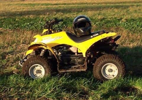 The quad bike stolen from Anwick. EMN-181115-165448001
