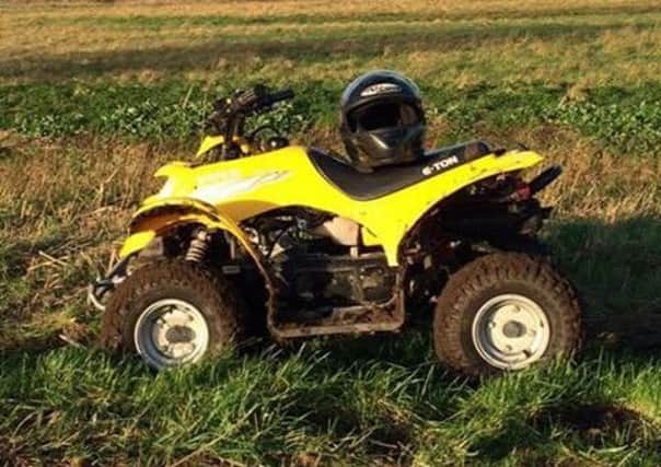 The quad bike stolen from Anwick. EMN-181115-165448001