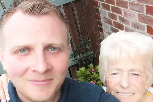 David Bruce with his late godmother Mavis Lawery. ANL-181119-134300001