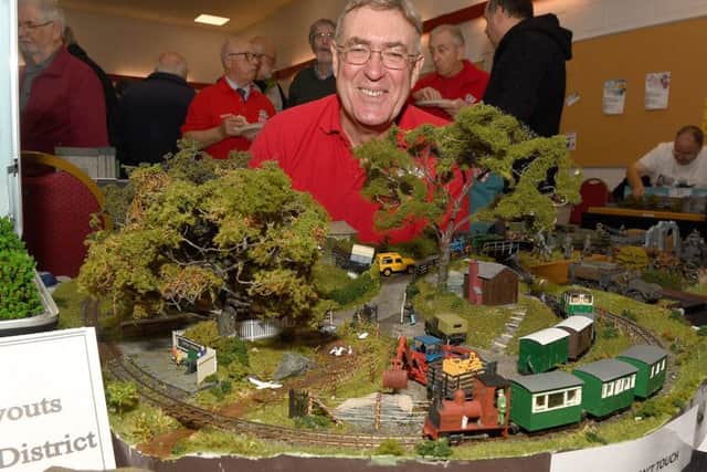 Charity model makers show in aid of Air Ambulance by Sleaford and District Model Railway Club. Chairman of sleaford and district model railway club, Mark Bamford. EMN-181119-093337001