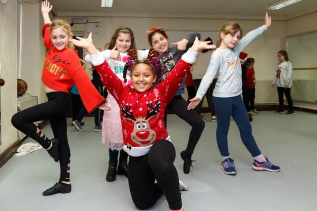 Blackfriars Theatre Academy students in rehearsals for Elf The Musical Jr. EMN-181119-102212001