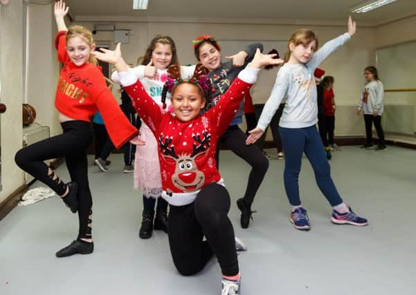 Blackfriars Theatre Academy students in rehearsals for Elf The Musical Jr. EMN-181119-102212001