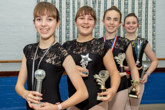 All smiles for the Julie Dean School of Dance who led the way at Sleaford competition. Picture: John Aron.