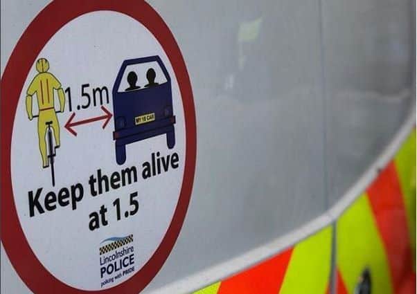 Lincolnshire Police's new cycle safety campaign.