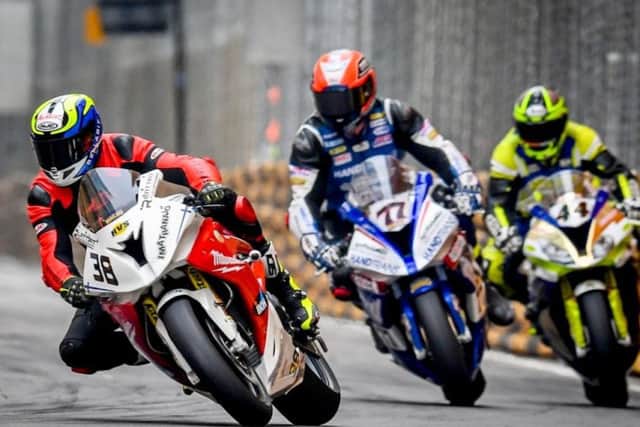 Phil Crowe (middle) was second-fastest newcomer at the prestigious Macau GP EMN-181119-165159002