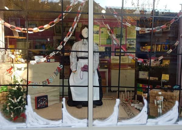 The toy and sweet shop window display now on show at Sleaford Museum. EMN-181120-143612001