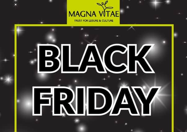 Watch Out for the Black Friday fitness deals from Magna Vitae. ANL-181120-082630001