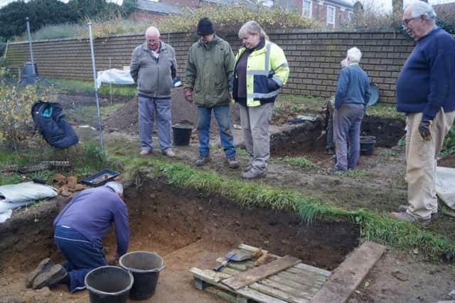 The investigation trenches were put in at the towns allotments, close to where it is believed the Roman wall ran EMN-181127-103814001