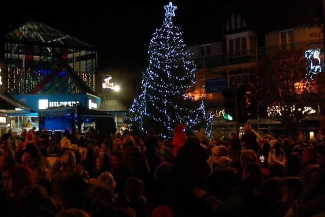 Crowds at a previous Christmas Lights switch on event in Skegness. EMN-181122-113903001