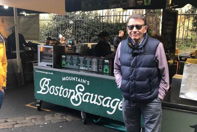 Colin pictured at London's Borough Market the week before his death.