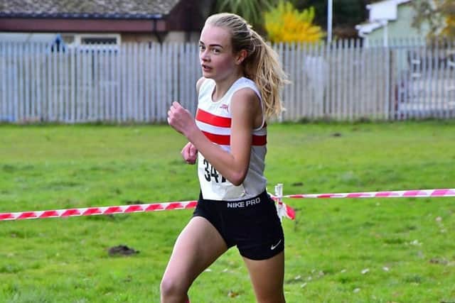 Evie Brooks was second in the girls' under 15s race PICTURE: Graham Stephenson EMN-181121-163830002