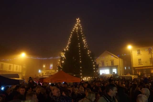 The town's magnificent Christmas tree is being paid for from council reserves