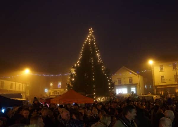 The town's magnificent Christmas tree is being paid for from council reserves