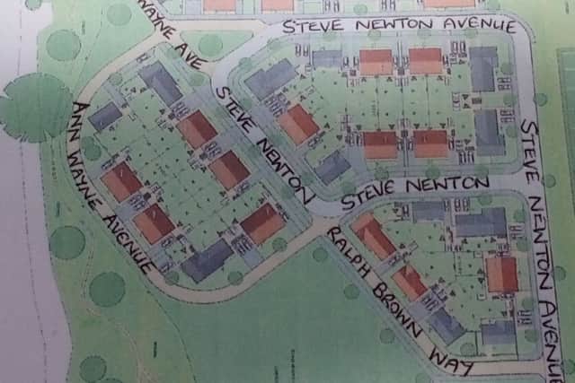 The map  which Councillor Brian Burbidge used to help him find his way around  Centurian Park. Emergency vehicles arent so fortunate.