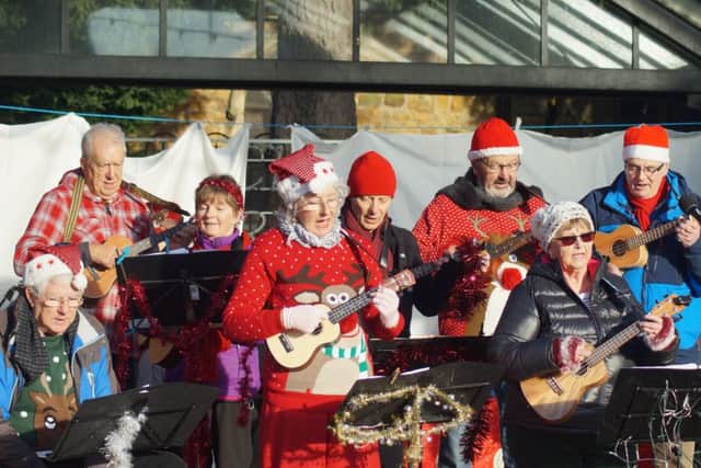 Market Rasen Ukulele Band created some festive entertainment last year and will be back at this year's event