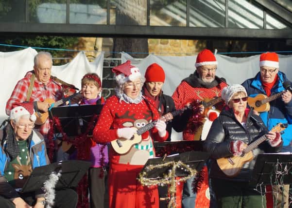Market Rasen Ukulele Band created some festive entertainment last year and will be back at this year's event