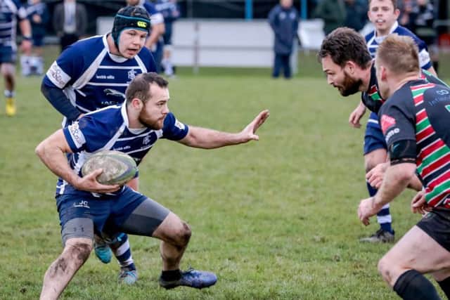 Boston Rugby Club v North Hykeham action. Photo: David Dales.
