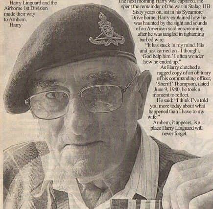Harry Lingard in a 'Leader' interview in later life.