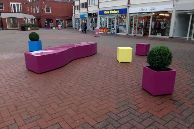 The seating and planters in Riverside Precinct. EMN-181128-183543001