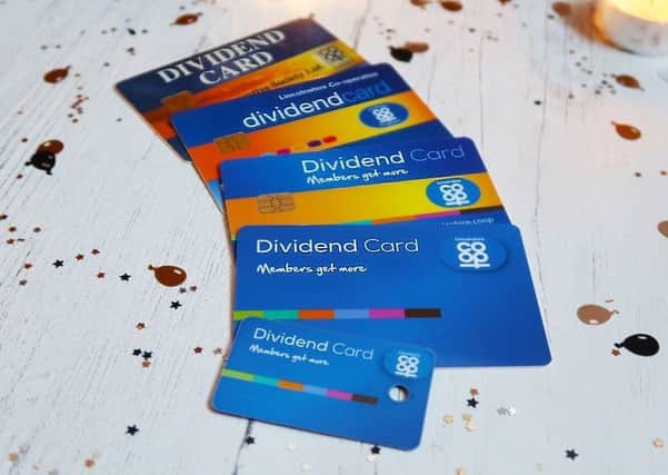 Co-op Dividend Cards through the years. EMN-181130-164354001