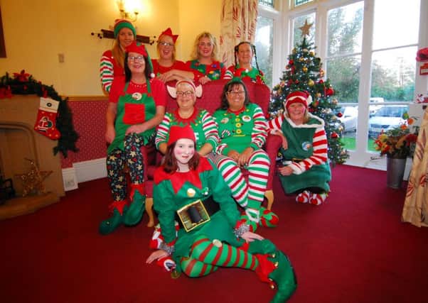As long as you've got your elf! Staff at Ashdene Care Home in Sleaford raised a few smiles among residents when they staged an Elf Day for the Alzheimer's charity. EMN-181112-110739001