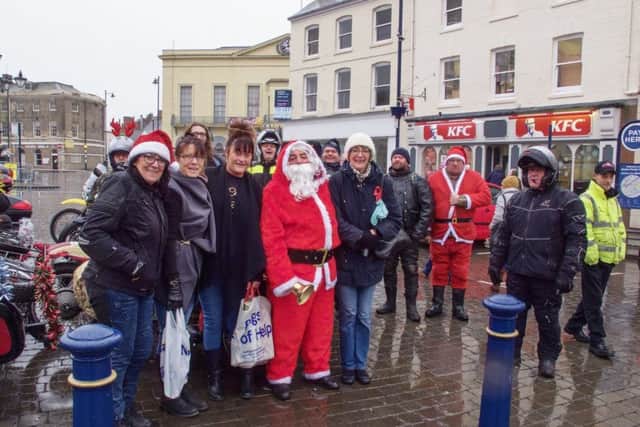 A snapshot from last year's annual toy run.