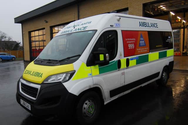 One of the new Urgent Care Ambulances being introduced in Lincolnshire, based at Sleaford, to deal with lower priority patients. EMN-181112-170439001