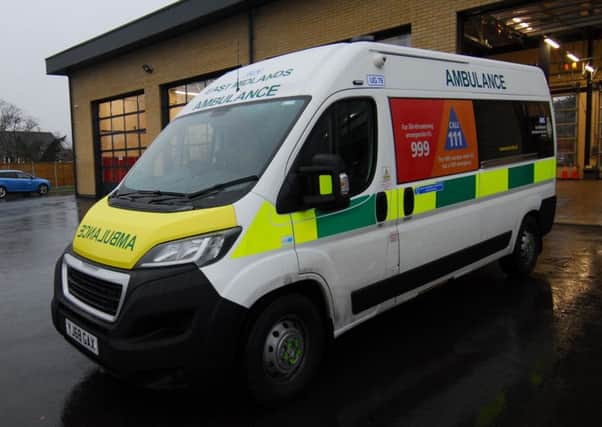 One of the new Urgent Care Ambulances being introduced in Lincolnshire, based at Sleaford, to deal with lower priority patients. EMN-181112-170439001
