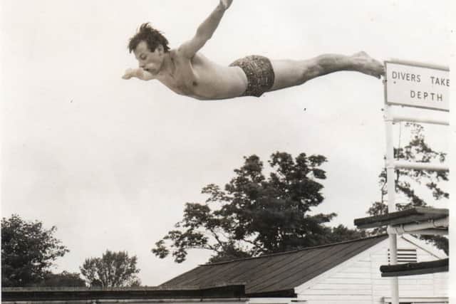 Former carre's student Johnny McBride takes a dive. EMN-181214-165856001