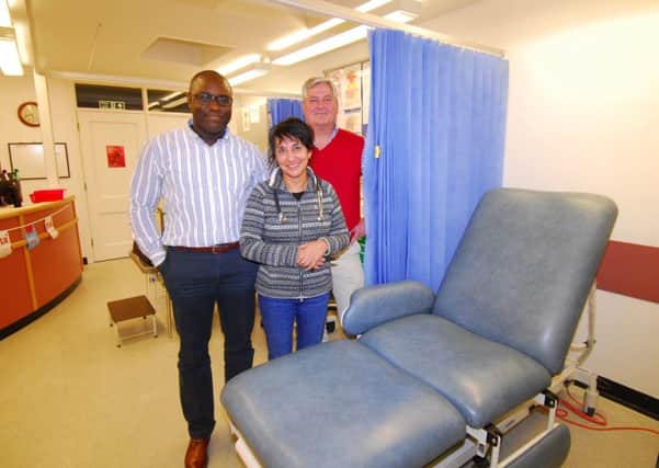 Three of the Sleaford Medical Group Partners Dr Gaspar Da Silva, Dr Vindi Bhandal and Dr Elton Pardoe. EMN-181218-103104001