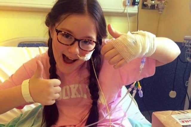 Keira Beeson, happy to receive well-wishers' Christmas cards in hospital. EMN-181218-104227001
