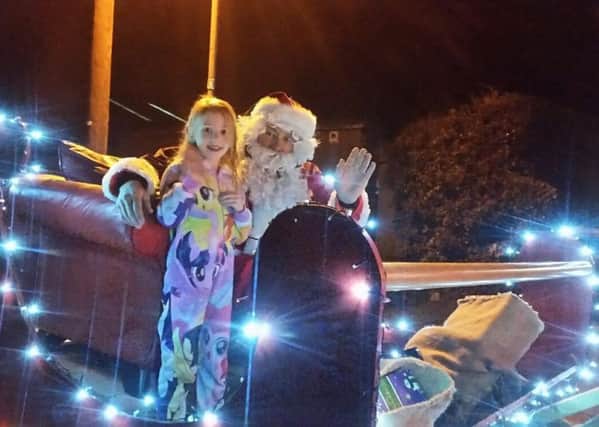 Children should look out for Santa on his sleigh touring the neighbourhood in Billingborough and surrounding villages. EMN-181213-104607001