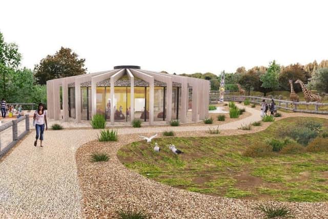 This is what another building at Wolds Wildlife Park could look like. Image: AM2 Architects.