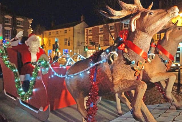 Santa will be arriving in Market Rasen market place at 4pm on Christmas Eve