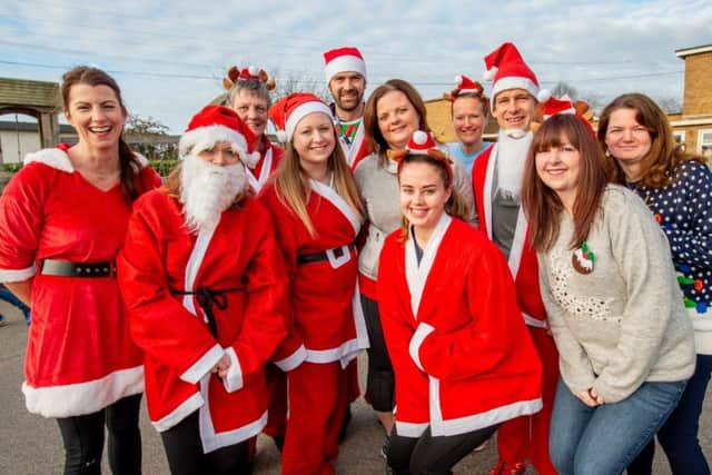 Santa run at Horncastle Primary School.