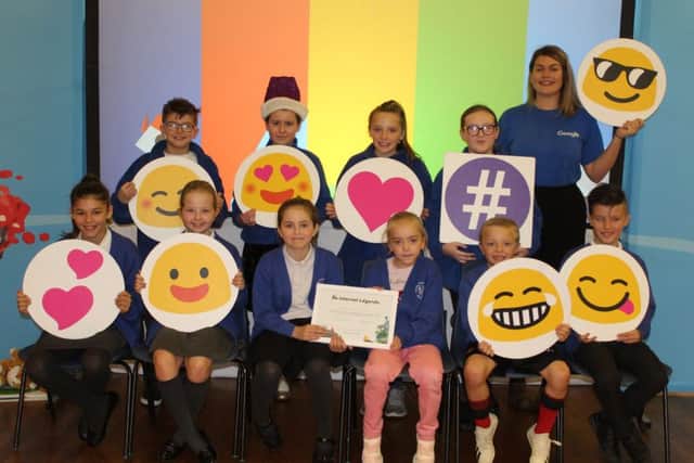 A scene from Google's visit to Spilsby Academy Primary.
