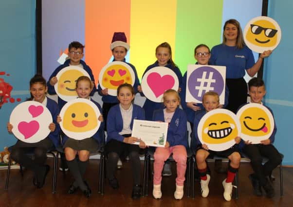 A scene from Google's visit to Spilsby Academy Primary.