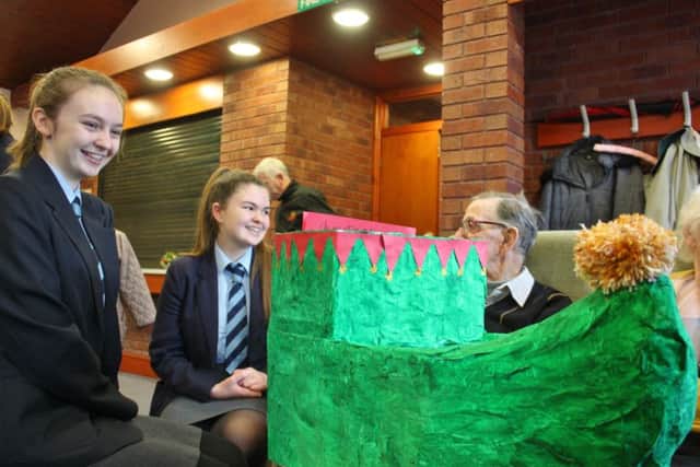 Queen Elizabeths Grammars visit to Alford Day Centre.