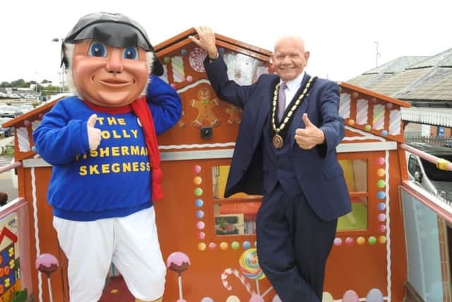 Some duties are just Jolly goog fun. Mayor of Skegness Coun Sid Dennis at Skegness Carnival. ANL-181220-190102001