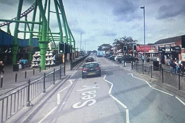 The pedestrian crosssing in Ingoldmells to be refurbished. ANL-181221-120325001