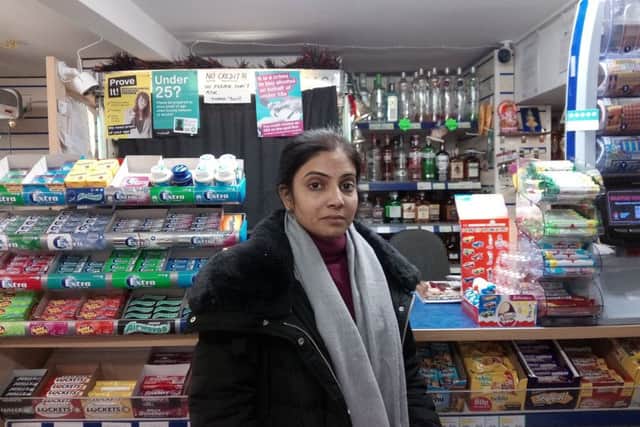 Relieved at swift justice thanks to Lincolnshire police. Khushbu Shah of Boston Road Convenience Store. EMN-181231-094946001