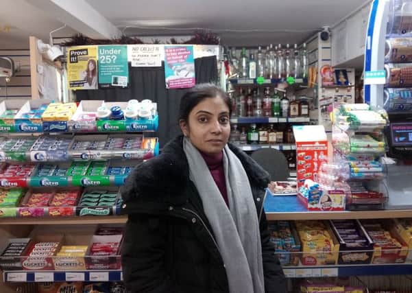 Relieved at swift justice thanks to Lincolnshire police. Khushbu Shah of Boston Road Convenience Store. EMN-181231-094946001