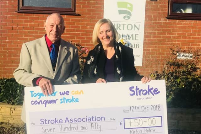 The Kirton Holme cheque handover.