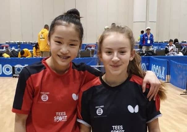 Darcie Proud (right) with Ruby Chan.