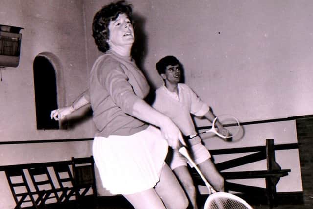 Members of Sleaford Badminton Club in action, featured back in January 1970 EMN-190401-154848001
